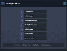 Tablet Screenshot of fairlieagency.com